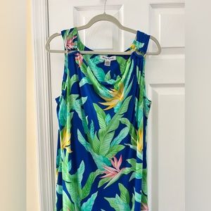 Tommy Bahama Tropical Print Maxi Dress Size XL